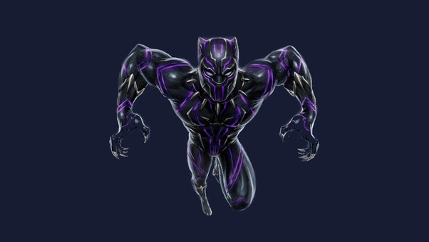 Black Panther Vibranium Suit Wallpaper