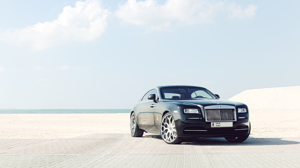 Black Rolls Royce In Dubai 5k Wallpaper