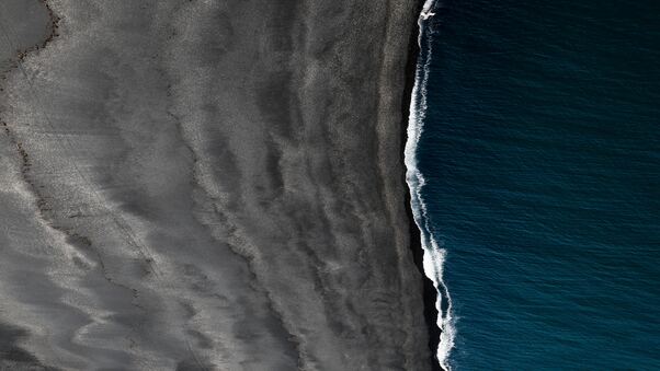 Black Sand Iceland Landscape Space Vik 5k Wallpaper