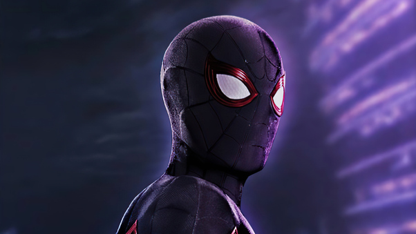 Black Spider Man 2020 4k Wallpaper