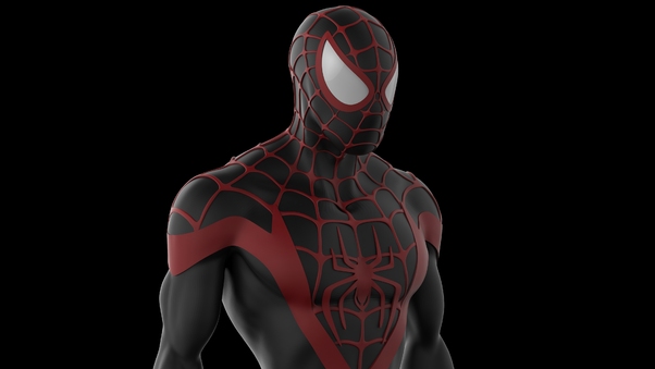 Black Spiderman 4k Artwork Wallpaper