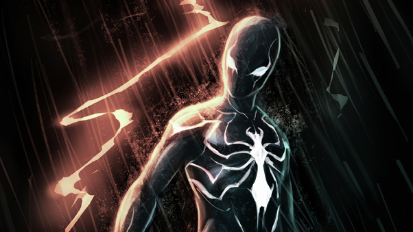 Black Spiderman Suit Wallpaper