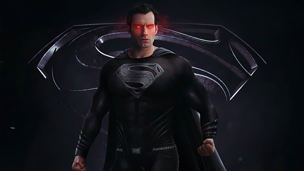 Black Superman Suit 4k Wallpaper