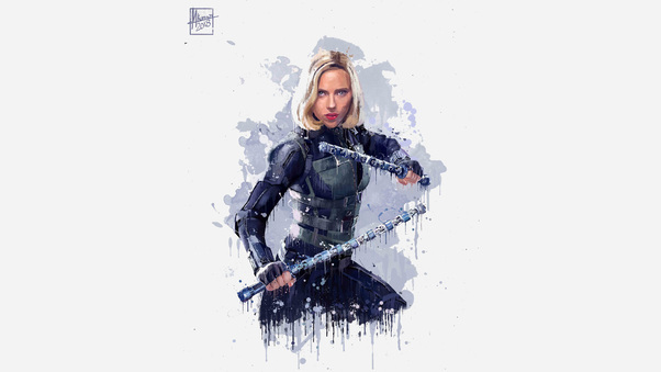 Black Widow In Avengers Infinity War 2018 4k Artwork Wallpaper