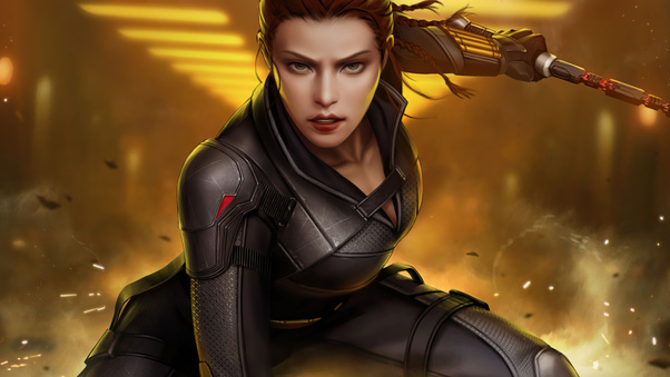 Black Widow Marvel Future Fight Wallpaper