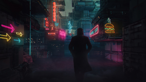 Blade Runner 2049 Cyberpunk Alley 4k Wallpaper
