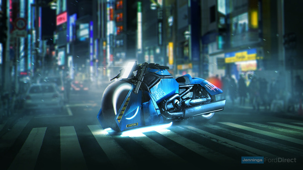 Blade Runner Spinner Bike Harley Davidson V Rod Muscle Wallpaper