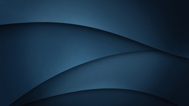 Blue Abstract Wave Flow Minimalist Wallpaper
