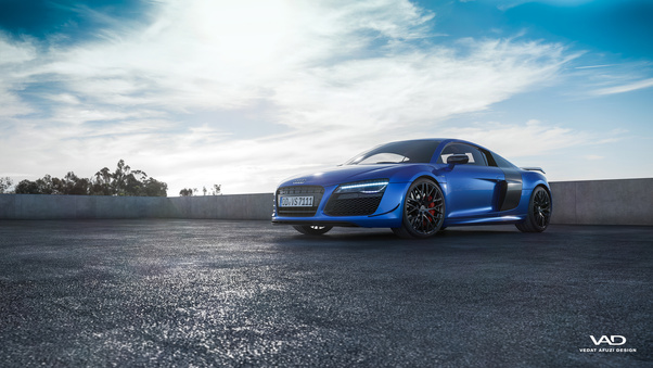 Blue Audi 4k Wallpaper