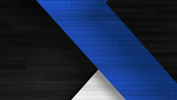 Blue Black White Abstract Tiles 4k Wallpaper