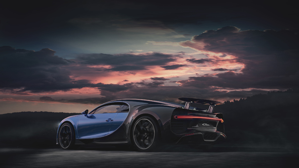 Blue Bugatti Chiron Sport 2020 4k Wallpaper