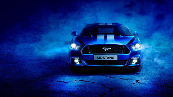 Blue Ford Mustang Wallpaper