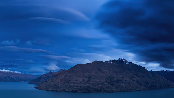 Blue Hour New Zealand Mountains 4k Wallpaper