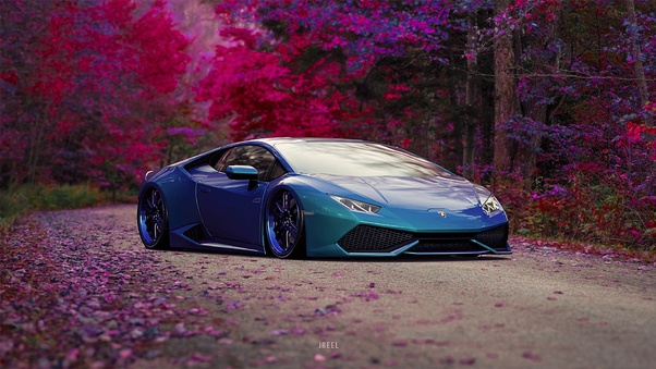 Blue Lamborghini Huracan Car Wallpaper