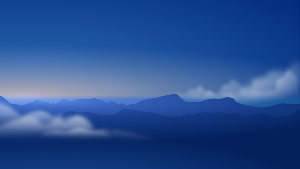 Blue Mountains Clouds 5k Wallpaper