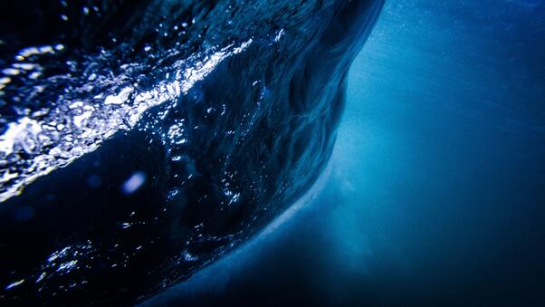 Blue Ocean Sea Underwater 4k Wallpaper