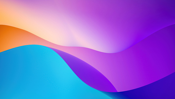 Blue Orange And Yellow Abstract 5k Wallpaper