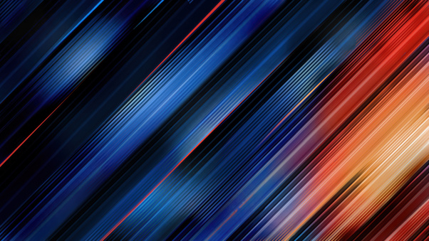 Blue Orange Diagonal Motion Blur Speed Lines Abstract (1920x1080) Resolution Wallpaper