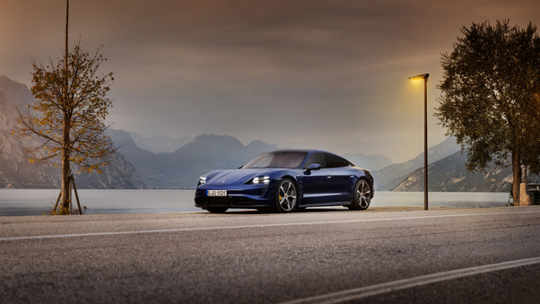 Blue Porsche 4k Wallpaper
