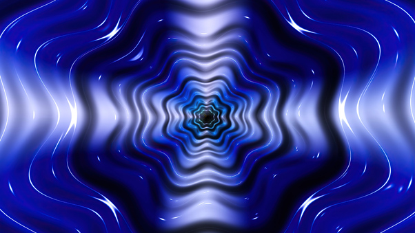 Blue Tunnel Abstract 5k Wallpaper