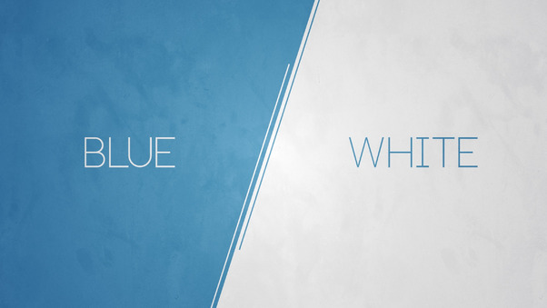 Blue vs white Wallpaper