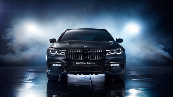 BMW 750i Black Ice Edition 2017 Front Wallpaper