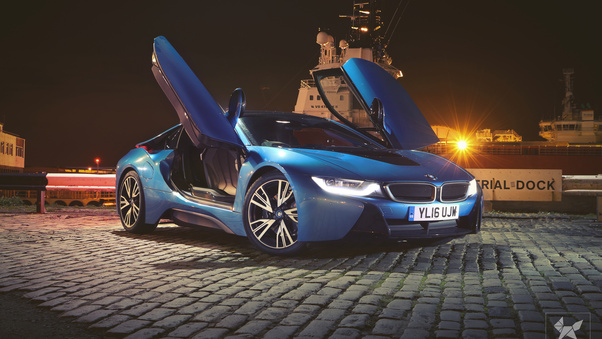 BMW I8 Doors Up Wallpaper