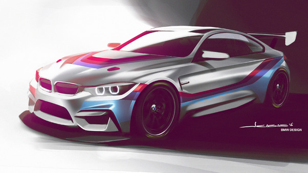BMW M4 GT4 2018 Design Wallpaper