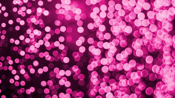 Bokeh Effect Pink Lights Celebrations Wallpaper