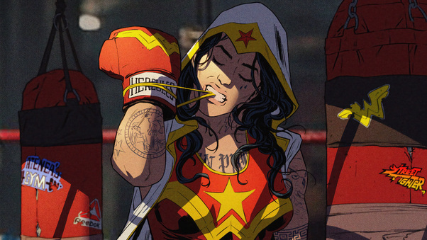 Boxer Wonder Woman Wallpaper