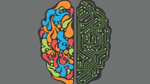 Brain Minimalism Wallpaper