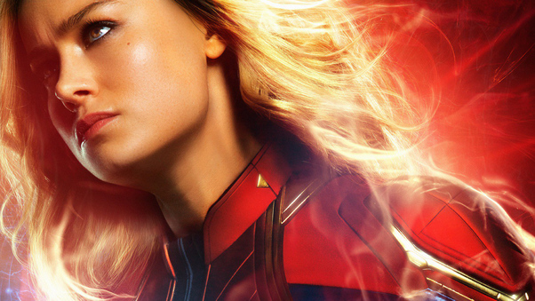 Brie Larson As Carol Danvers In Captain Marvel Wallpaper