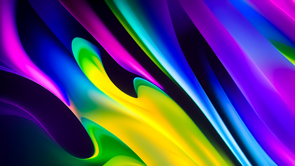 Bright Contrast Colors Abstract 8k Wallpaper
