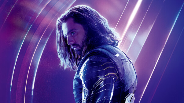 Bucky Barnes In Avengers Infinity War 8k Poster Wallpaper