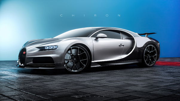 Bugatti Chiron Cgi Front Look 4k Wallpaper