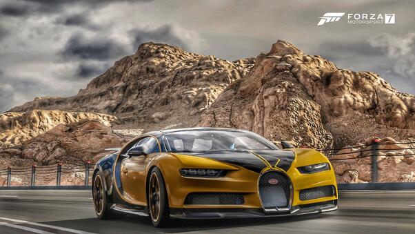Bugatti Chiron Forza Motorsport 7 4k Wallpaper