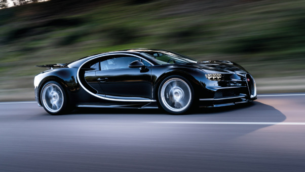 Bugatti Chiron On Road Wallpaper