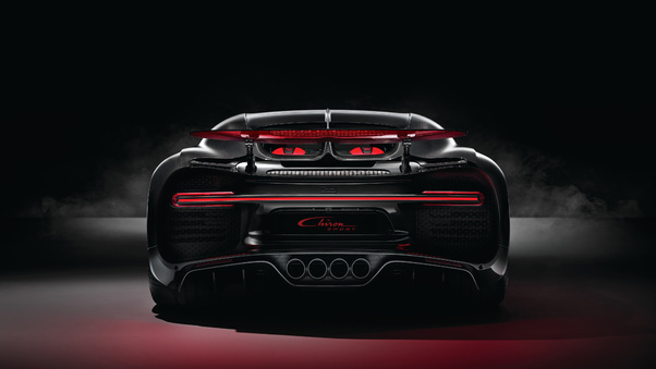 Bugatti Chiron Sport 2018 Rear Lights 4k Wallpaper