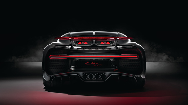 Bugatti Chiron Sport 2018 Rear Lights 4k Wallpaper