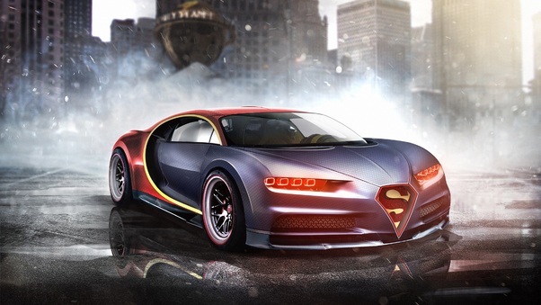 Bugatti Chiron Superman Wallpaper