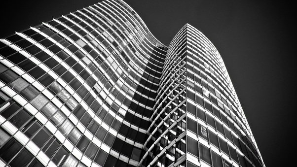 Buildings Architecture Monchrome 4k Wallpaper