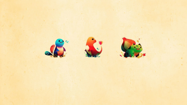 Bulbasaur Squirtle And Charmander Wallpaper