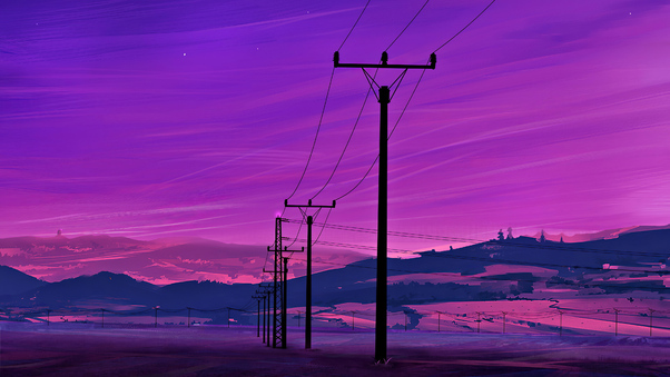 Cable Lines 4k Wallpaper