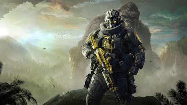 Call Of Duty Ft Godzilla X Kong The New Empire Ft Wallpaper