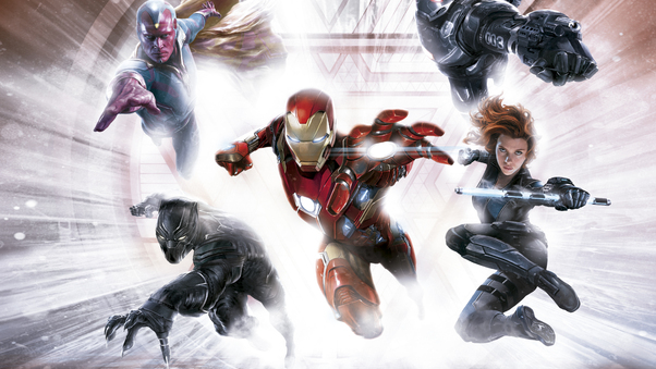Capitan America Civil War Team Iron Man Artwork 5k Wallpaper