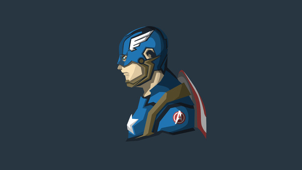 Captain America 4k Minimalism Wallpaper