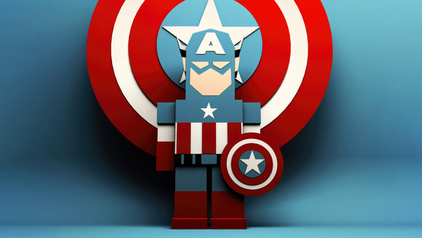 Captain America 5k Minimalism Wallpaper