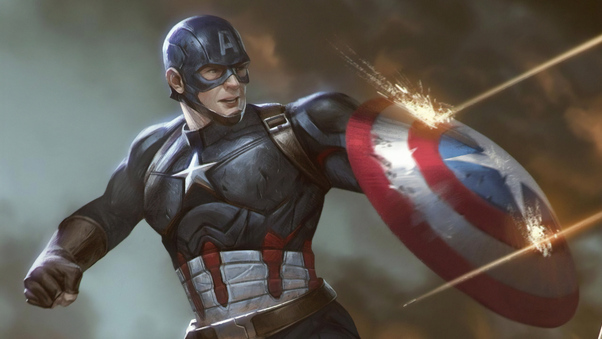 Captain America And Shield Wallpaper