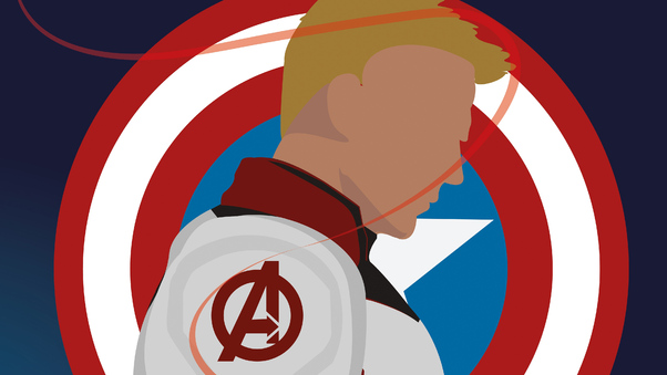 Captain America Avenger Minimal Wallpaper