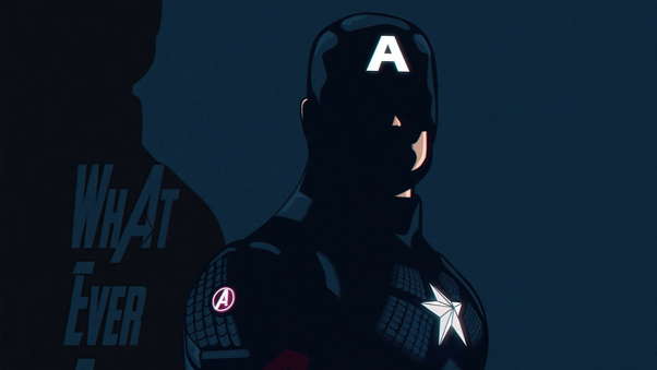 Captain America Avengers Edgame Minimal 5k Wallpaper